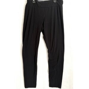 Time and True Womens Black Leggings  Elastic Waist  Athleisure Comfortable S‎ XL